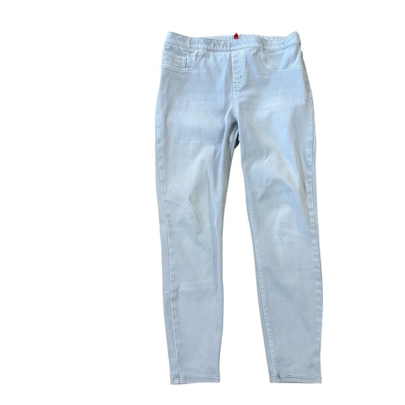 SPANX by Sara Blakely Womens Light Gray Pull-On High Rise Skinny Jeans Sz XL GUC - Picture 1 of 9